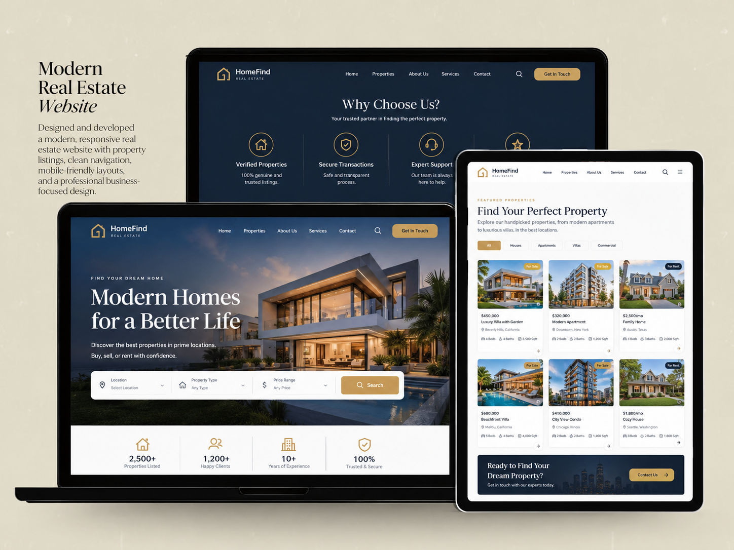 Modern Real Estate Website