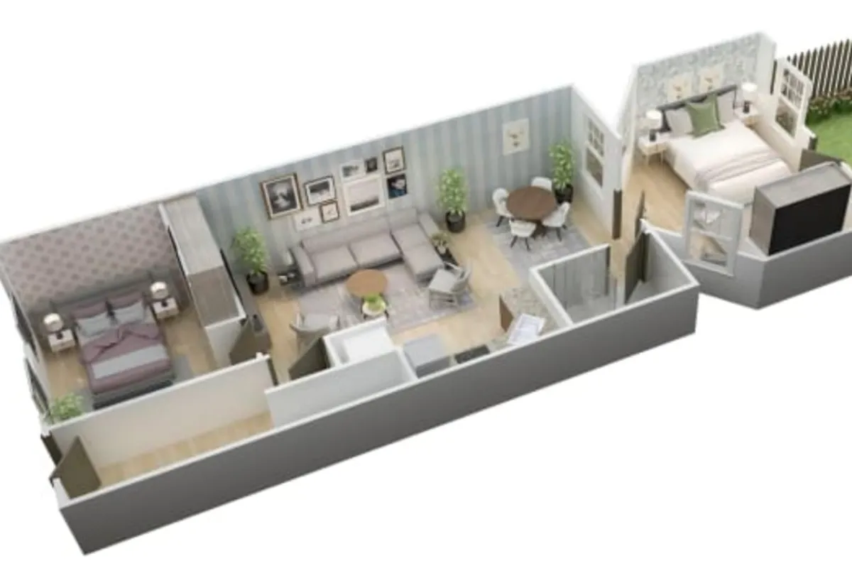 I will create 3d floor plan, 2d floor plan, rendering
