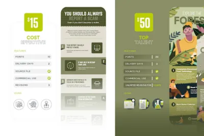 I will design a professional unique infographic