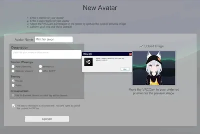 I will upload a vrchat avatar for you