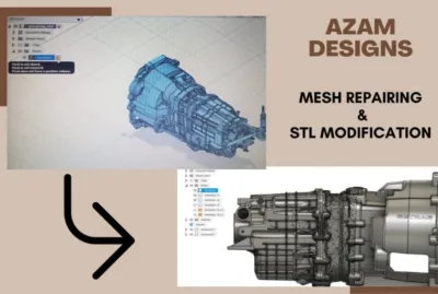 I will repair, edit, and modify your stl files and mesh files for 3d printing