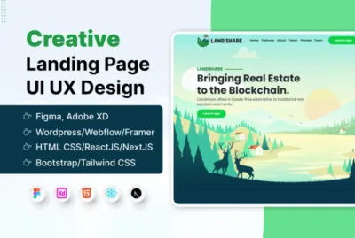 I will do figma landing page design and website development